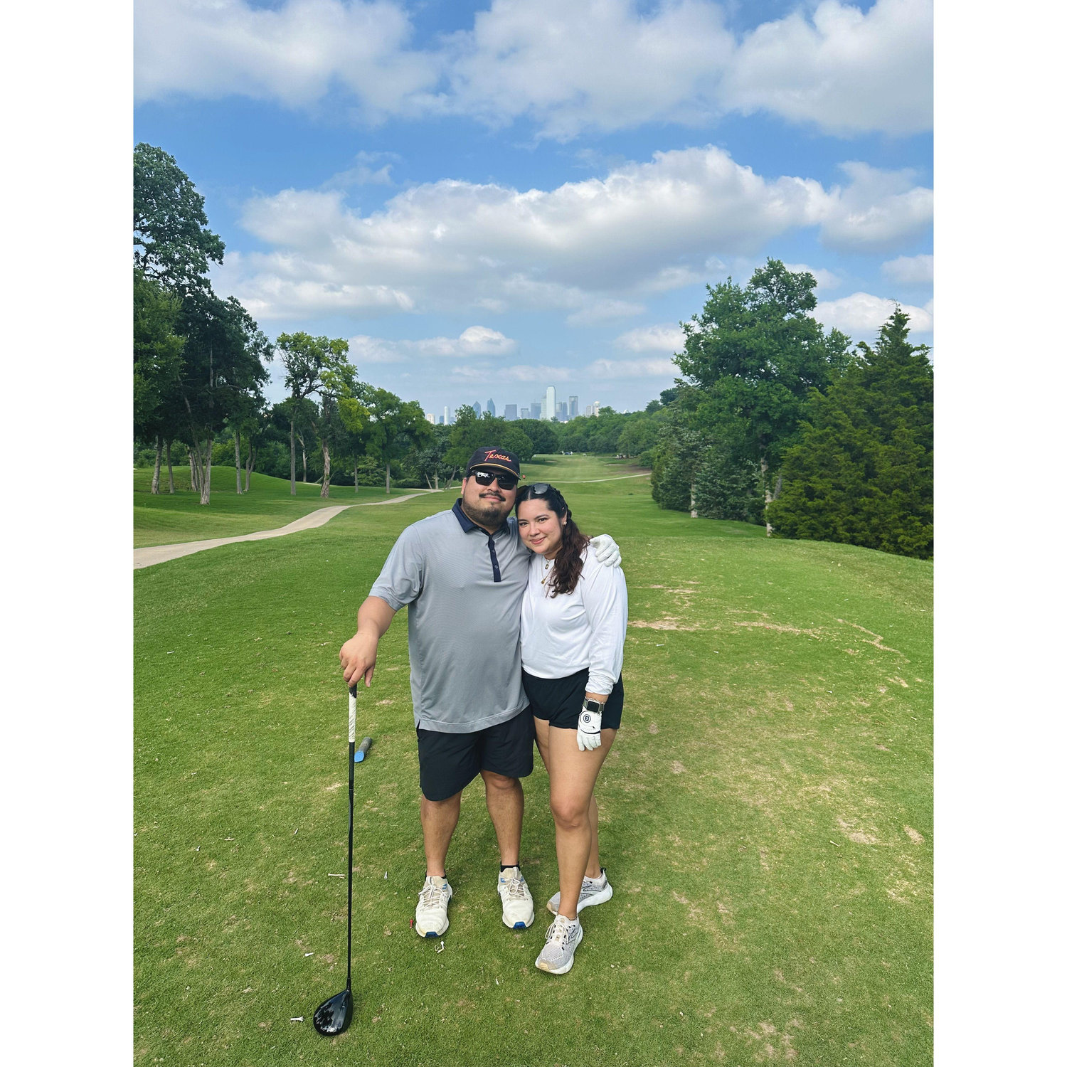 2 weeks before the proposal. Viviana is starting to understand this golf game.