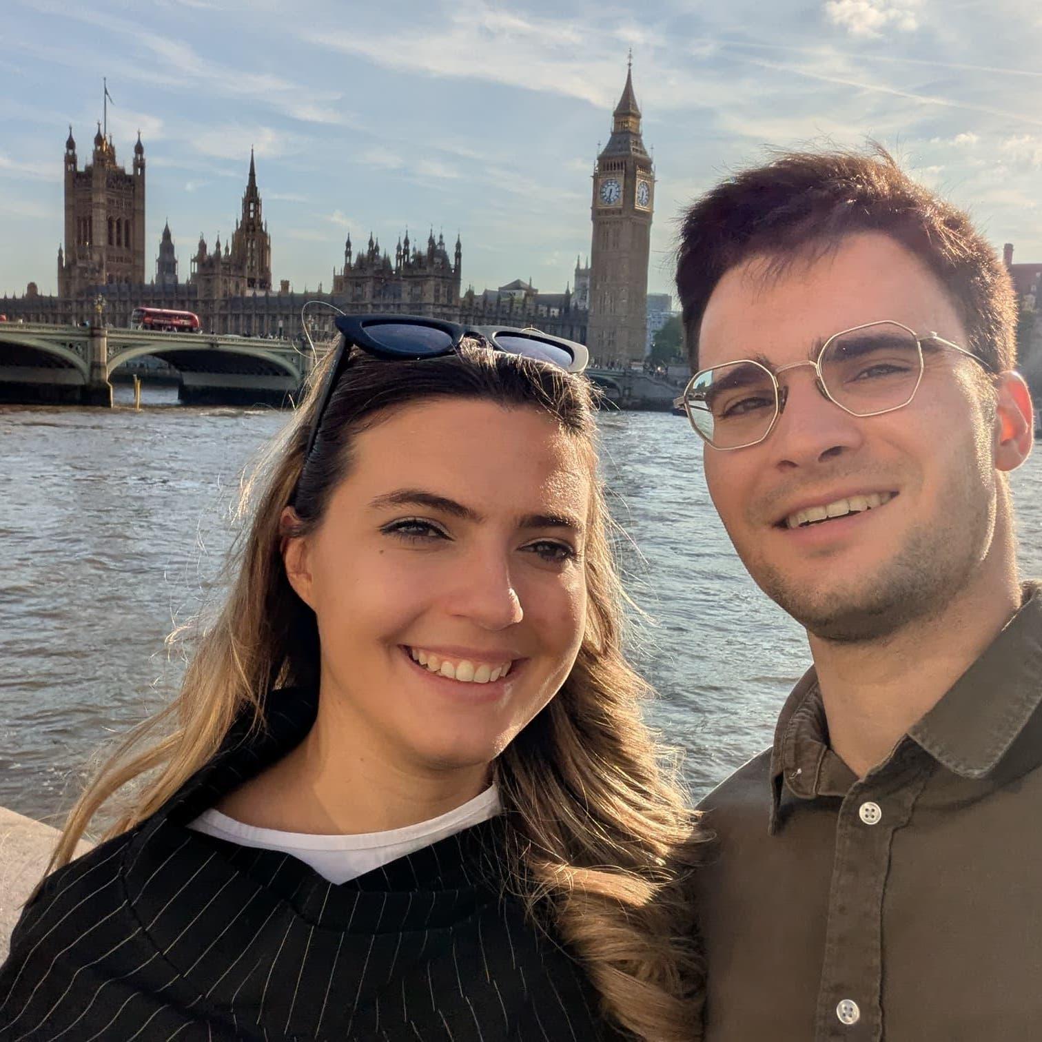 Visiting the tower bridge in London