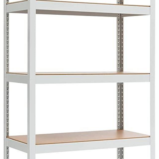 HOMEDANT HOUSE Reversible 5-Tier Adjustable Storage Shelving Unit Heavy Duty Organizing Shelf Metal Utility Rack Shelves for Kitchen, Pantry, Closet, Garage, Office, 36.2" W x 16.5" D x 71.3" H, 1Pack