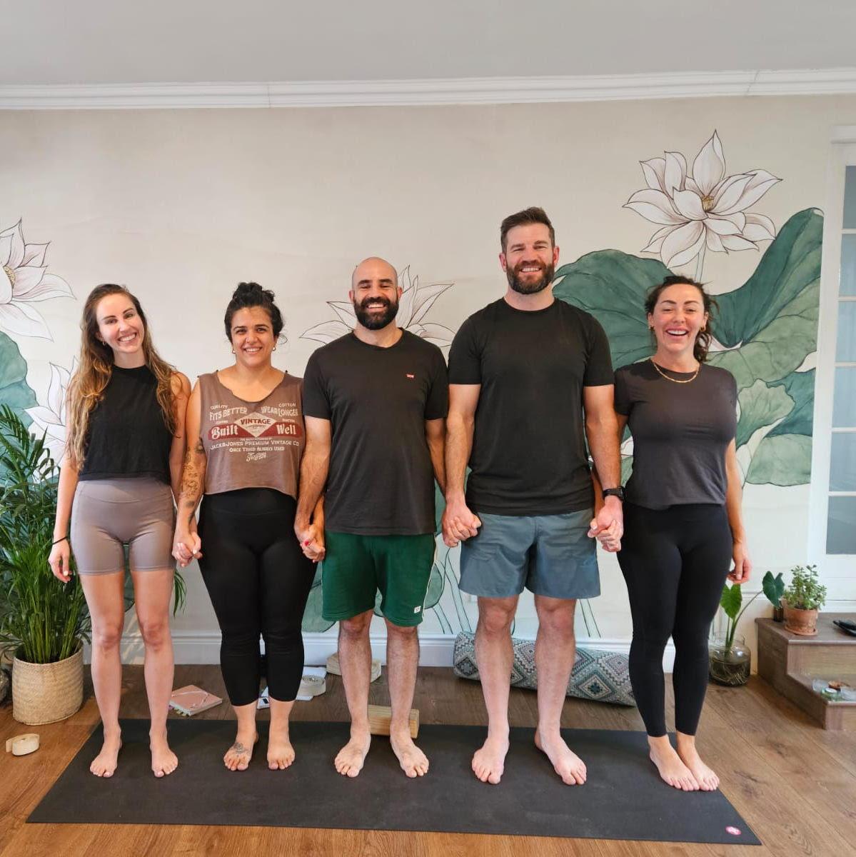 Anton used to teach two classes at the House of Yoga and in the week before Kathleen's wedding, we got to do a 'family class' with their cousins
