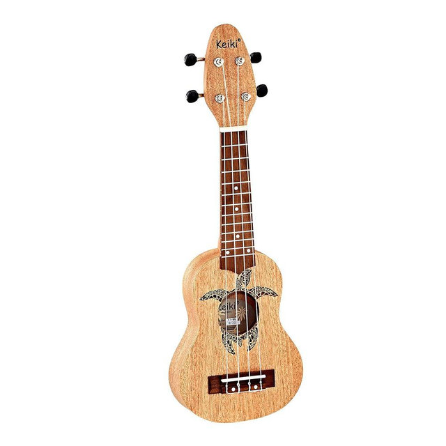 Keiki® Series Sopranino Ukulele with Turtle Etching