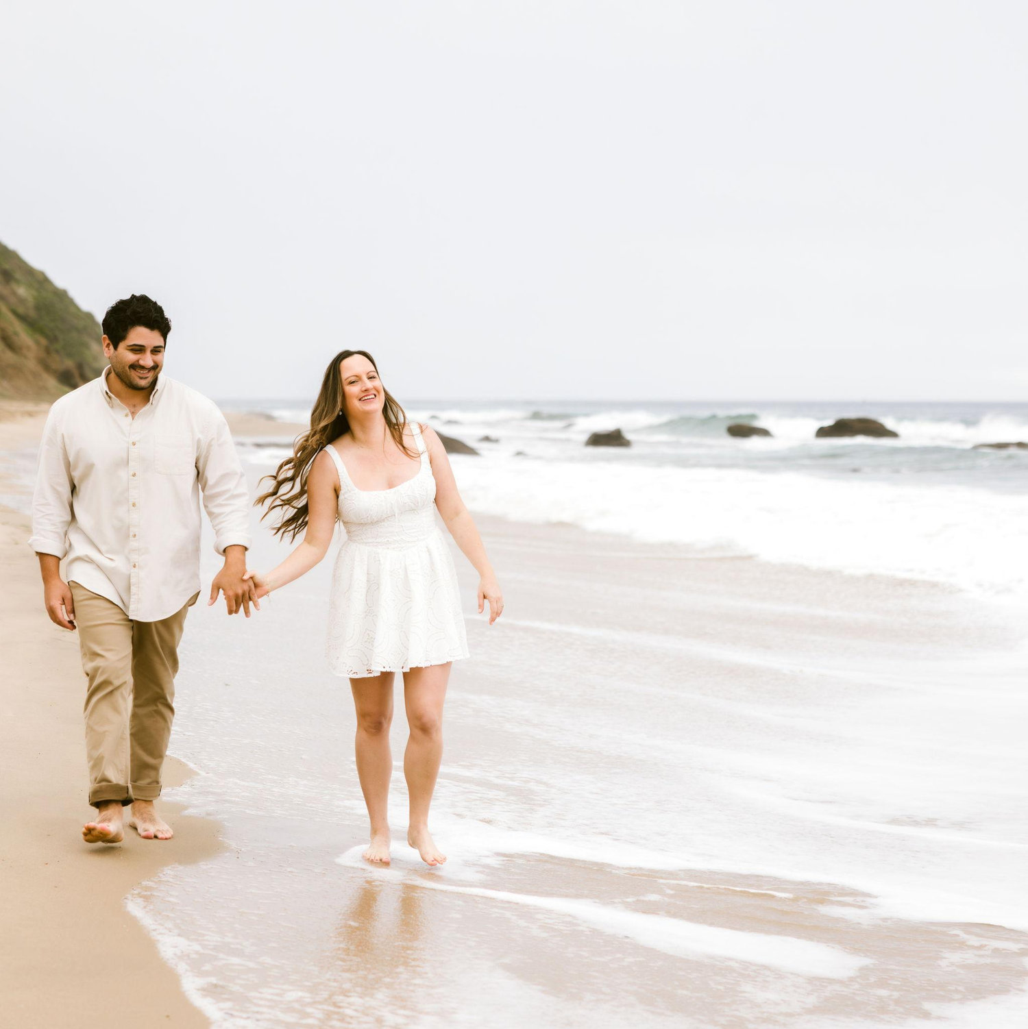 Engagement pics at Crystal Cove State Beach