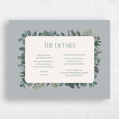 Slate, Blue Wedding Enclosure - Terian