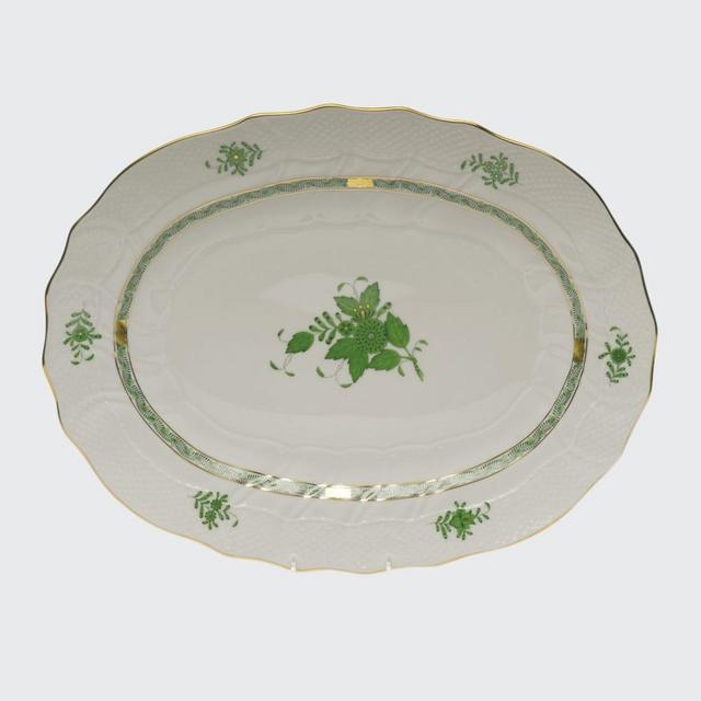 Herend Chinese Bouquet Green Platter