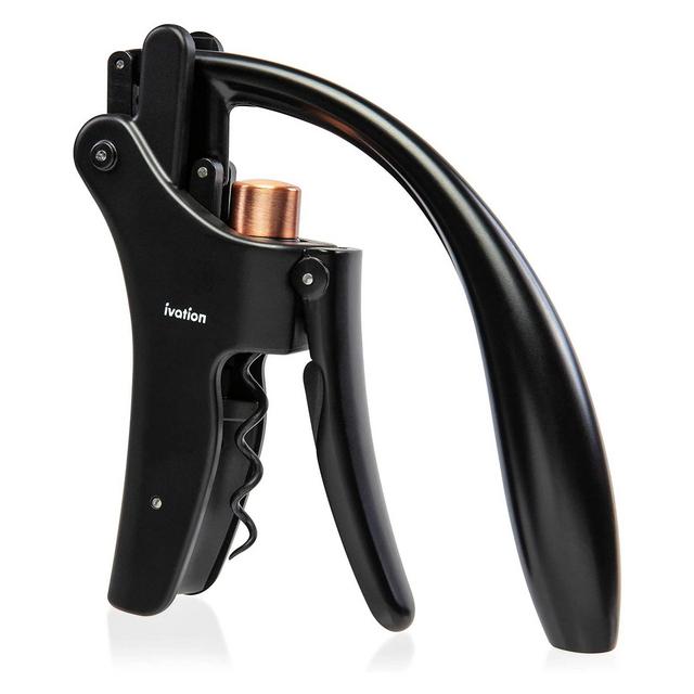 Ivation Wine Opener Manual Wine Corkscrews for Wine Bottles, Black