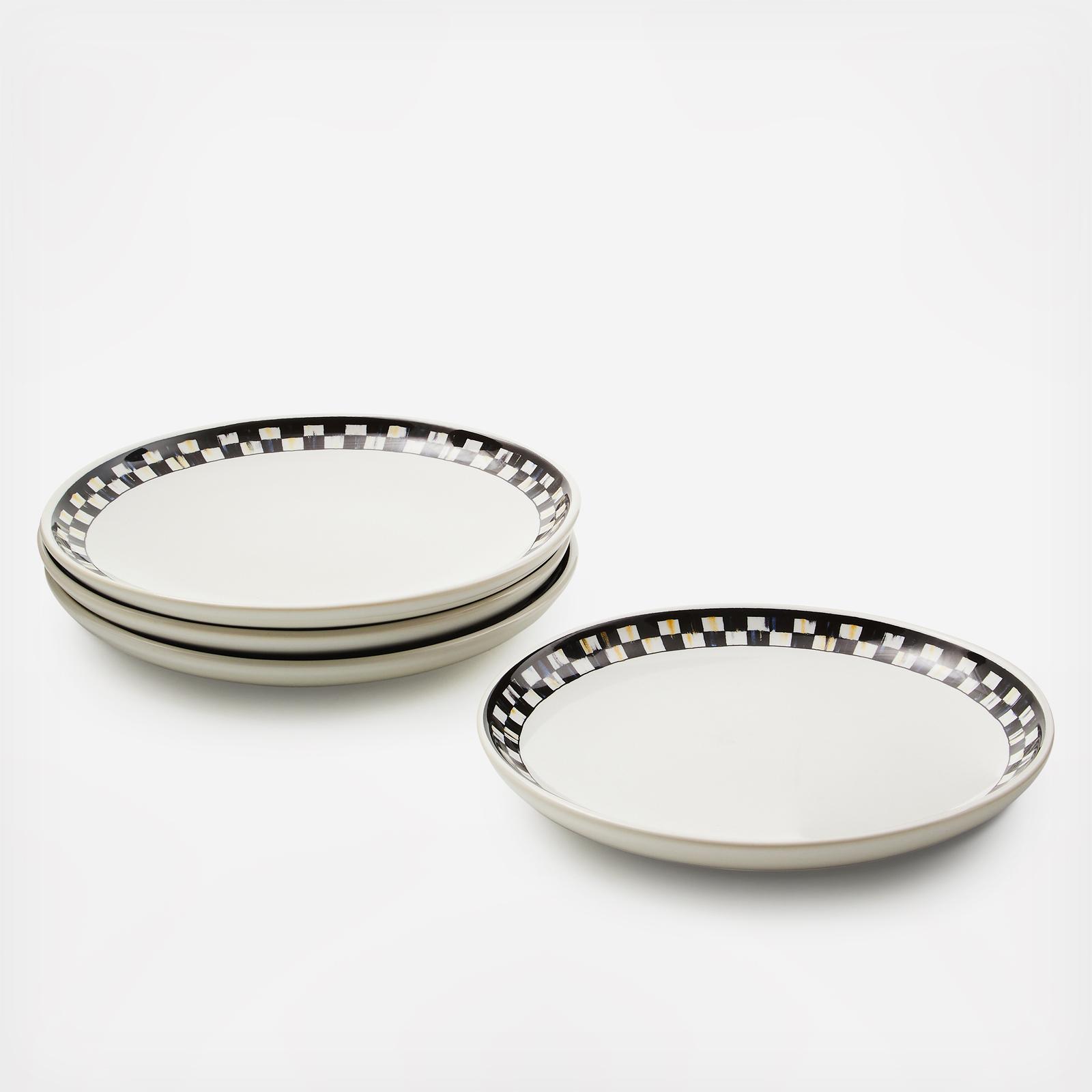 マッケンジーチャイルズ 小皿 MacKenzie-Childs, Courtly Check Everyday Stoneware Small Plate