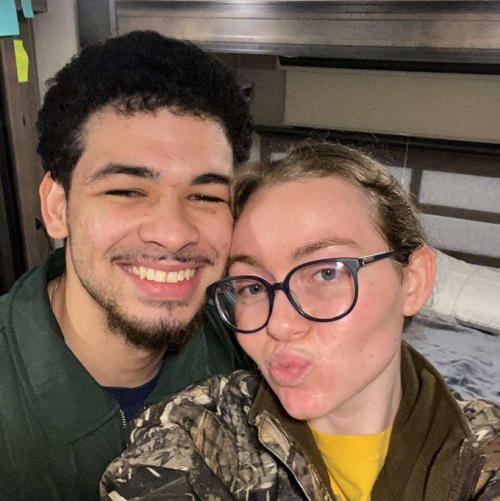 Photo taken right after we got engaged!