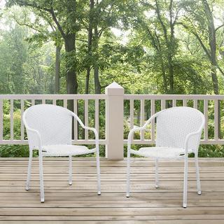 Palm Harbor 2-Piece Outdoor Wicker Stackable Chair Set