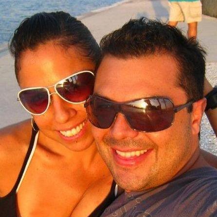 Our very first Selfie after we started dating. April 2009