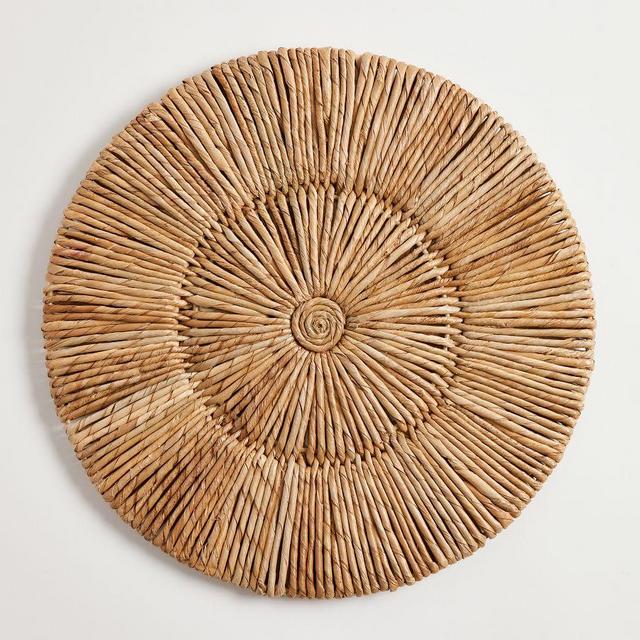 Malibu Handwoven Charger Plate, Single - Natural