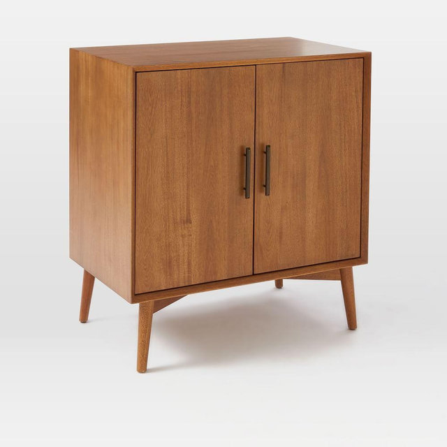 Mid-Century Bar Cabinet - Small, Acorn