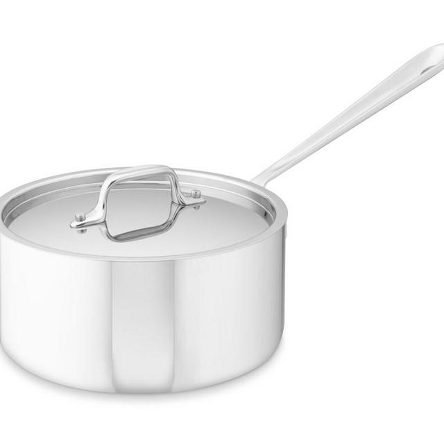 All-Clad D3 Tri-Ply Stainless-Steel Saucepan, 3-Qt.