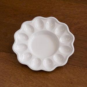 VIDA Alegria Deviled Egg Platter (White)