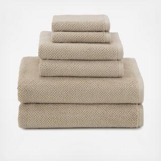 Textured Organic 6-Piece Towel Set