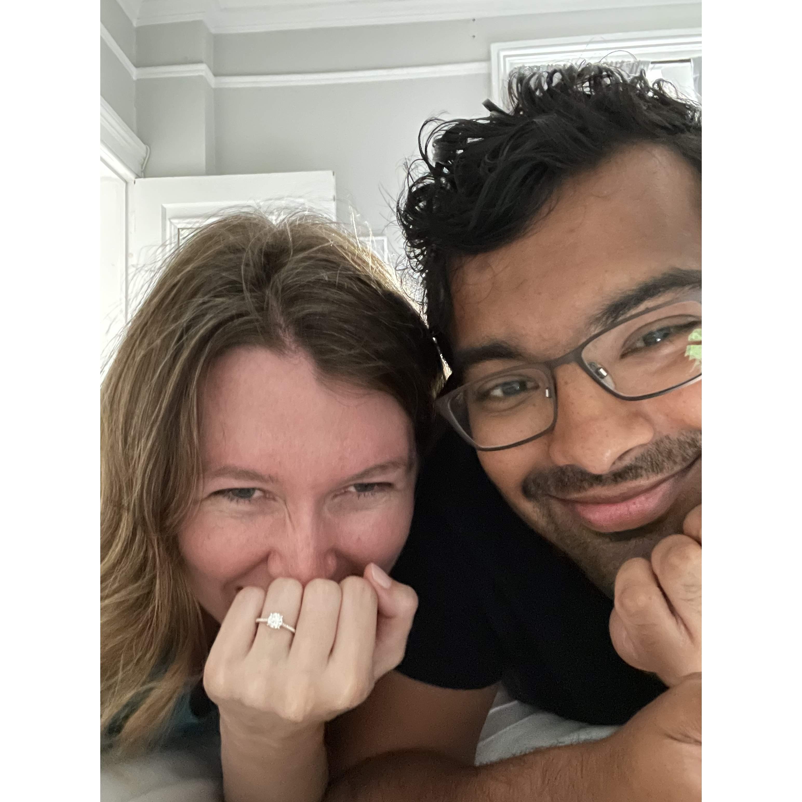 The day we got engaged!