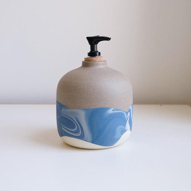 Large soap dispenser, Beach by Helen Levi