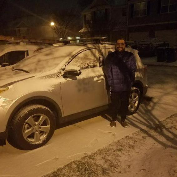 One of the few snowfalls in  NC