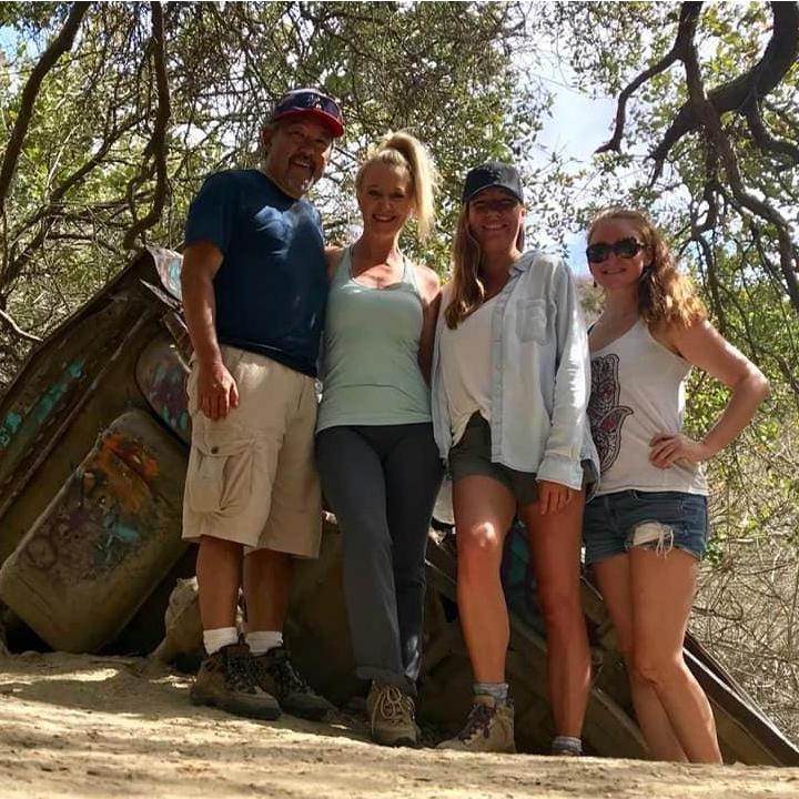 Hiking with April and Taryn at Aliso and Wood Canyons.