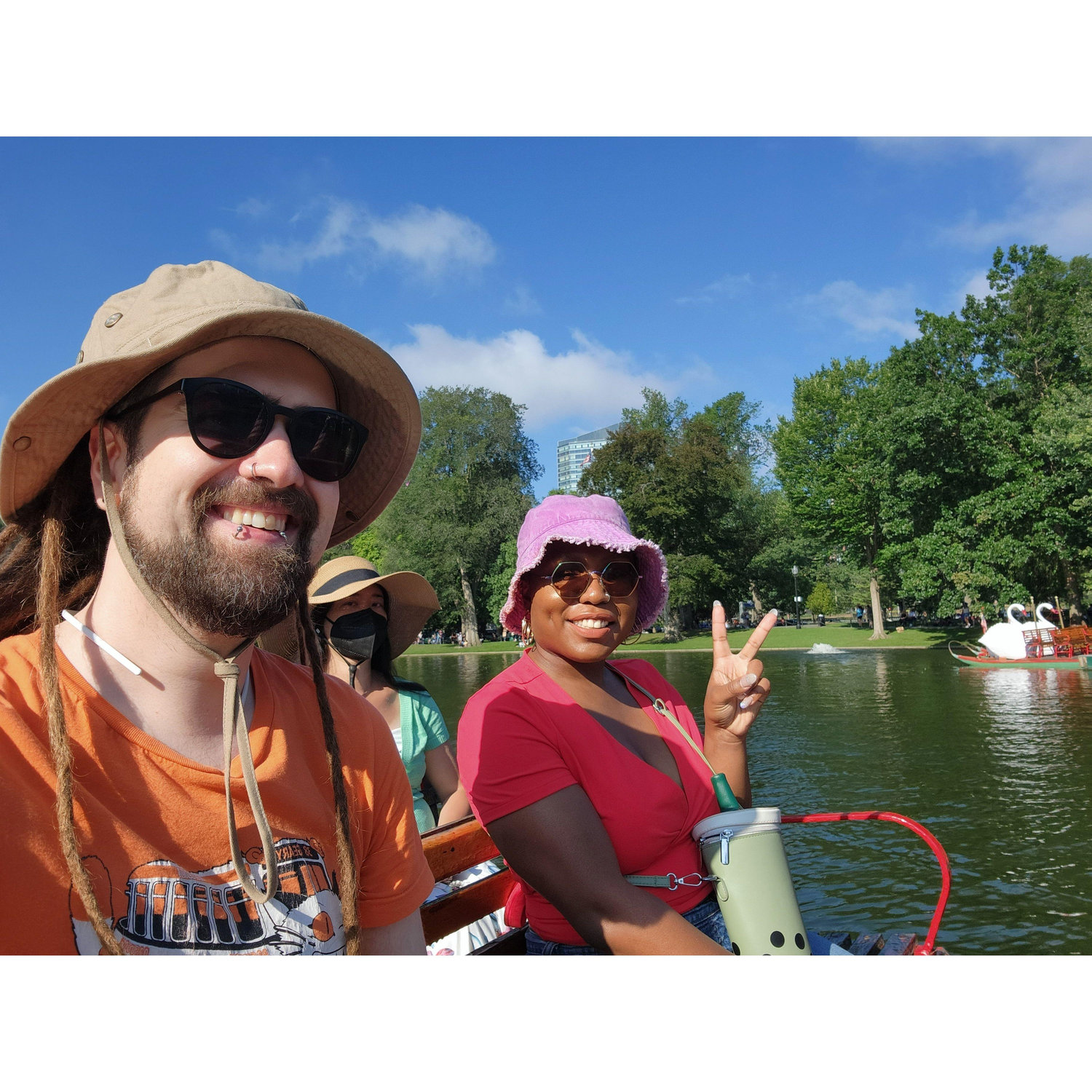 Swan Boat tour of the Boston Public Garden pond