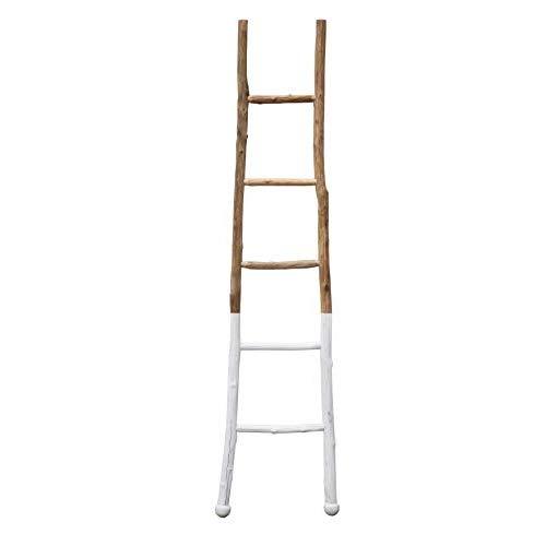 Creative Co-op Dipped Decorative Wood Ladder, White