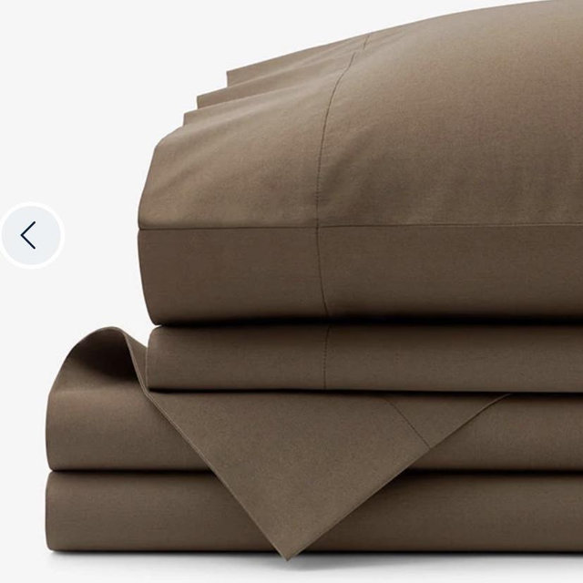 Classic Cool Cotton Percale Bed Sheet Set (Queen)