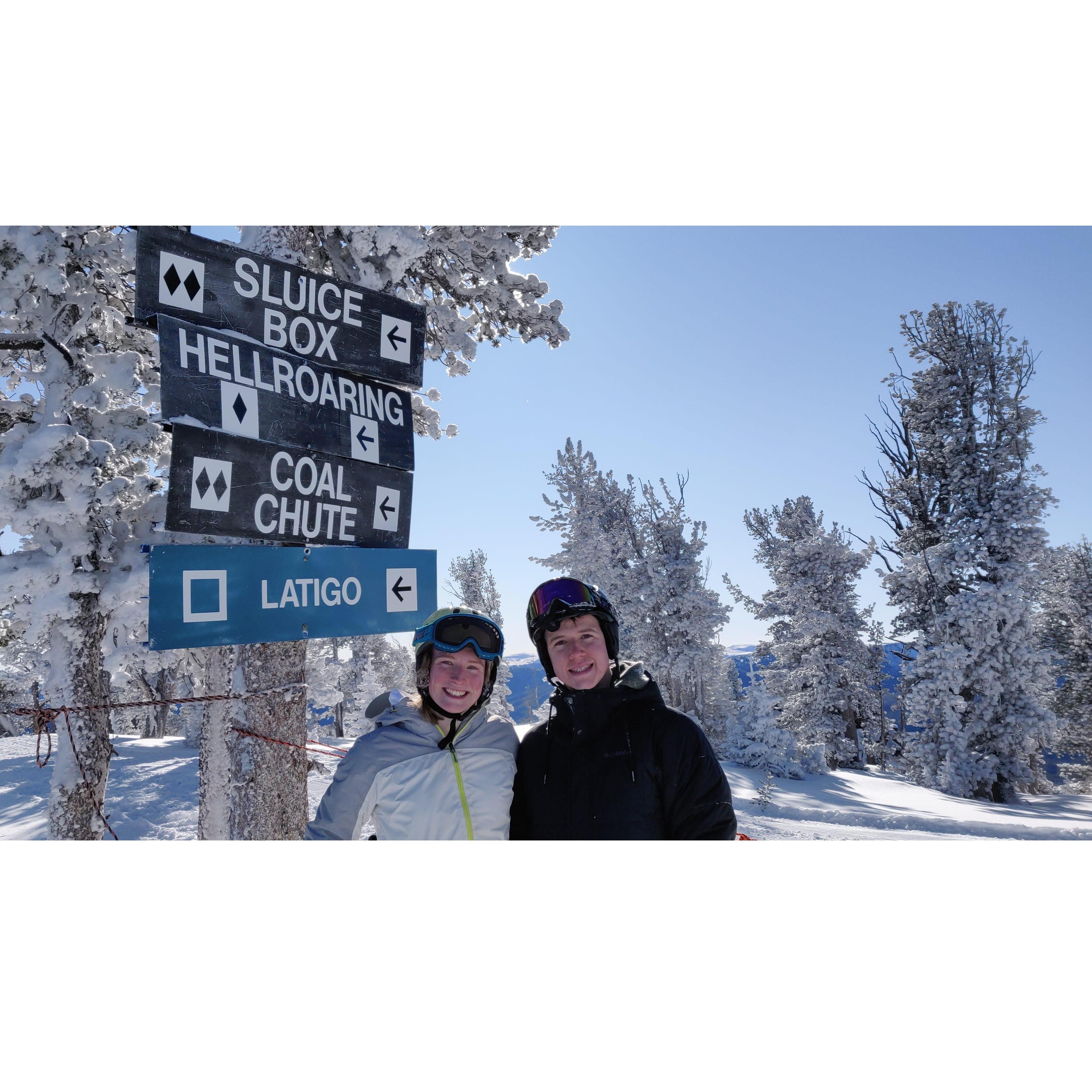 Our favorite winter pastime: hitting the double black diamonds!