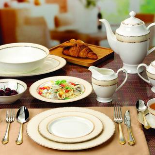 Margaret 57-Piece Bone China Dinnerware Set, Service for 8