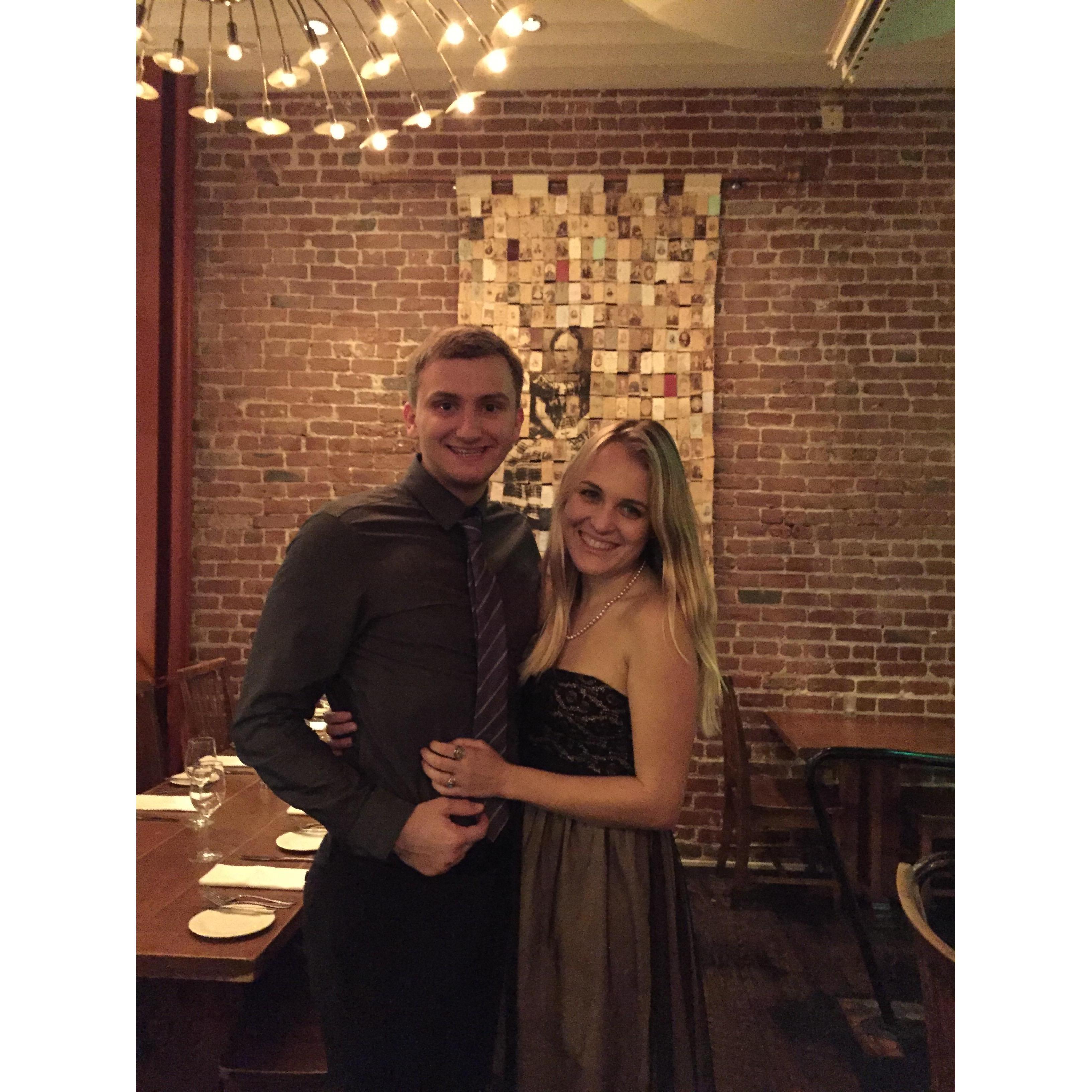 1.5 year anniversary - yes we celebrate half years;)