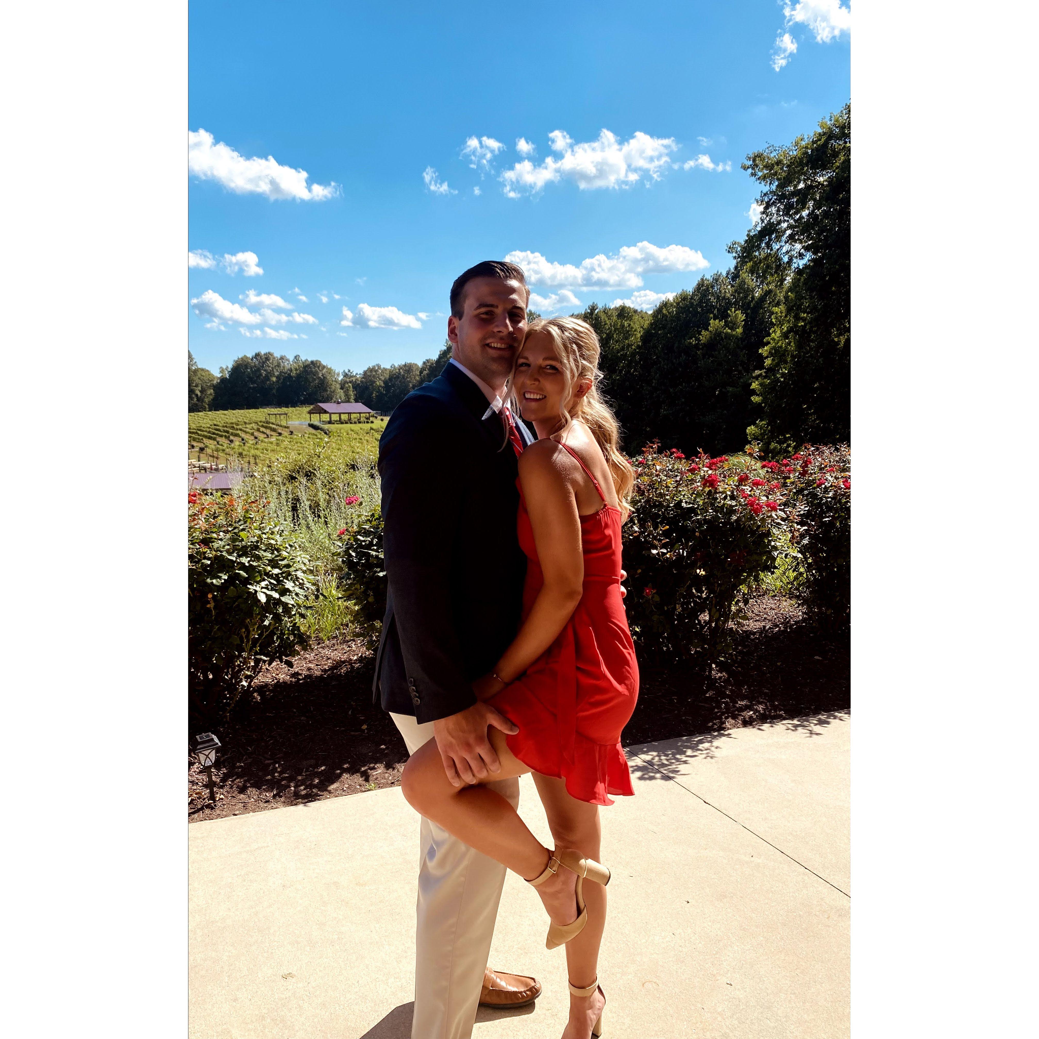 The first wedding we attended together June 2021