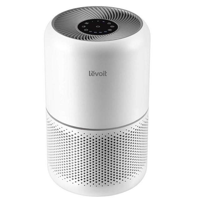 LEVOIT Air Purifier for Home Allergies Pets Hair in Bedroom, Covers Up to 1095 ft² by 45W High Torque Motor, 3-in-1 Filter with HEPA sleep mode, Remove Dust Smoke Pollutants Odor, Core300-P, White