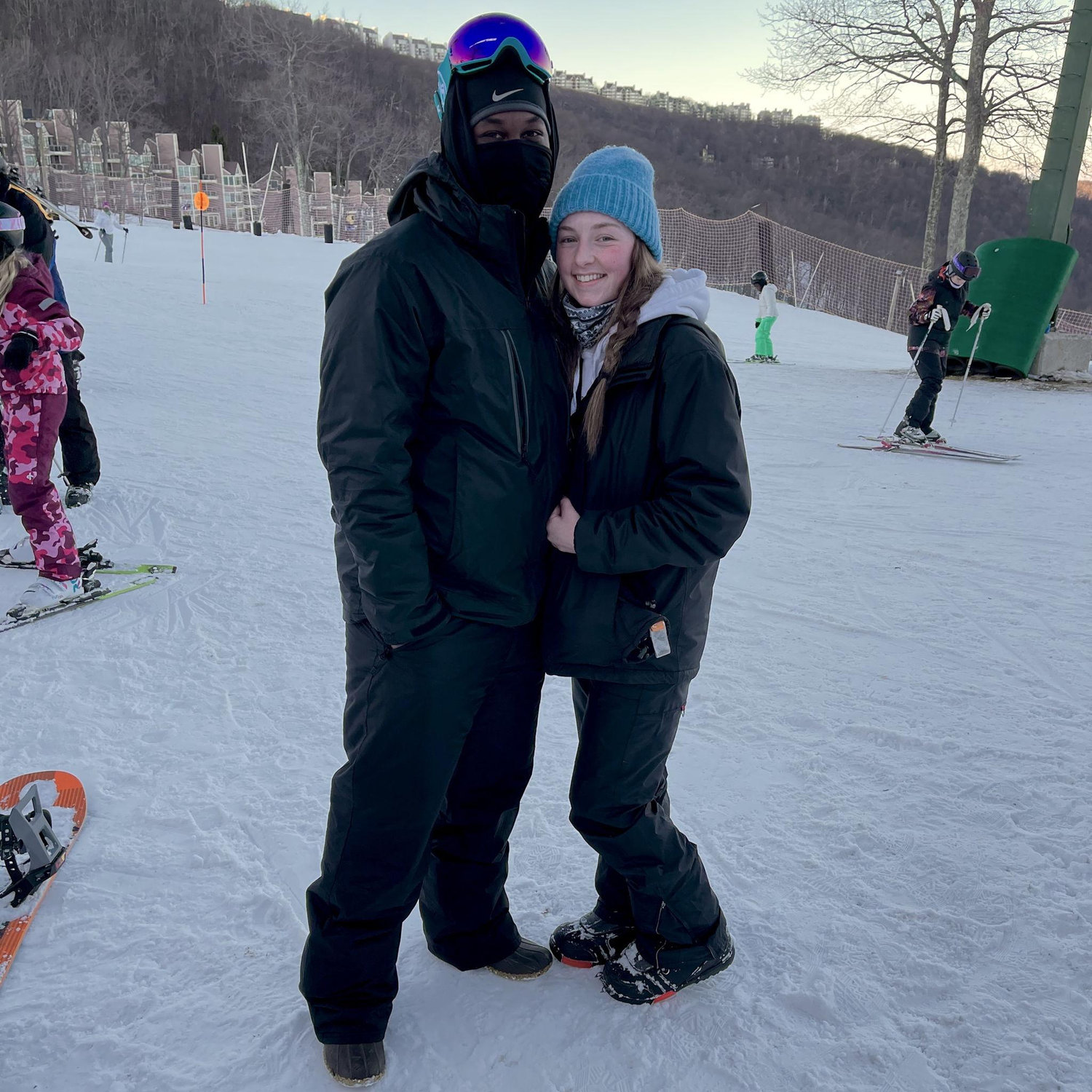 First time snowboarders!