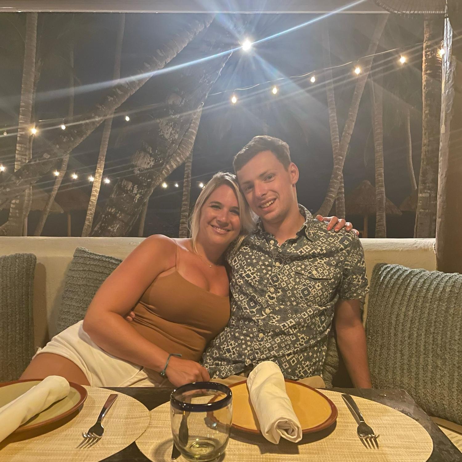 Our first international trip together to Mexico, where we both said our first "I love yous."