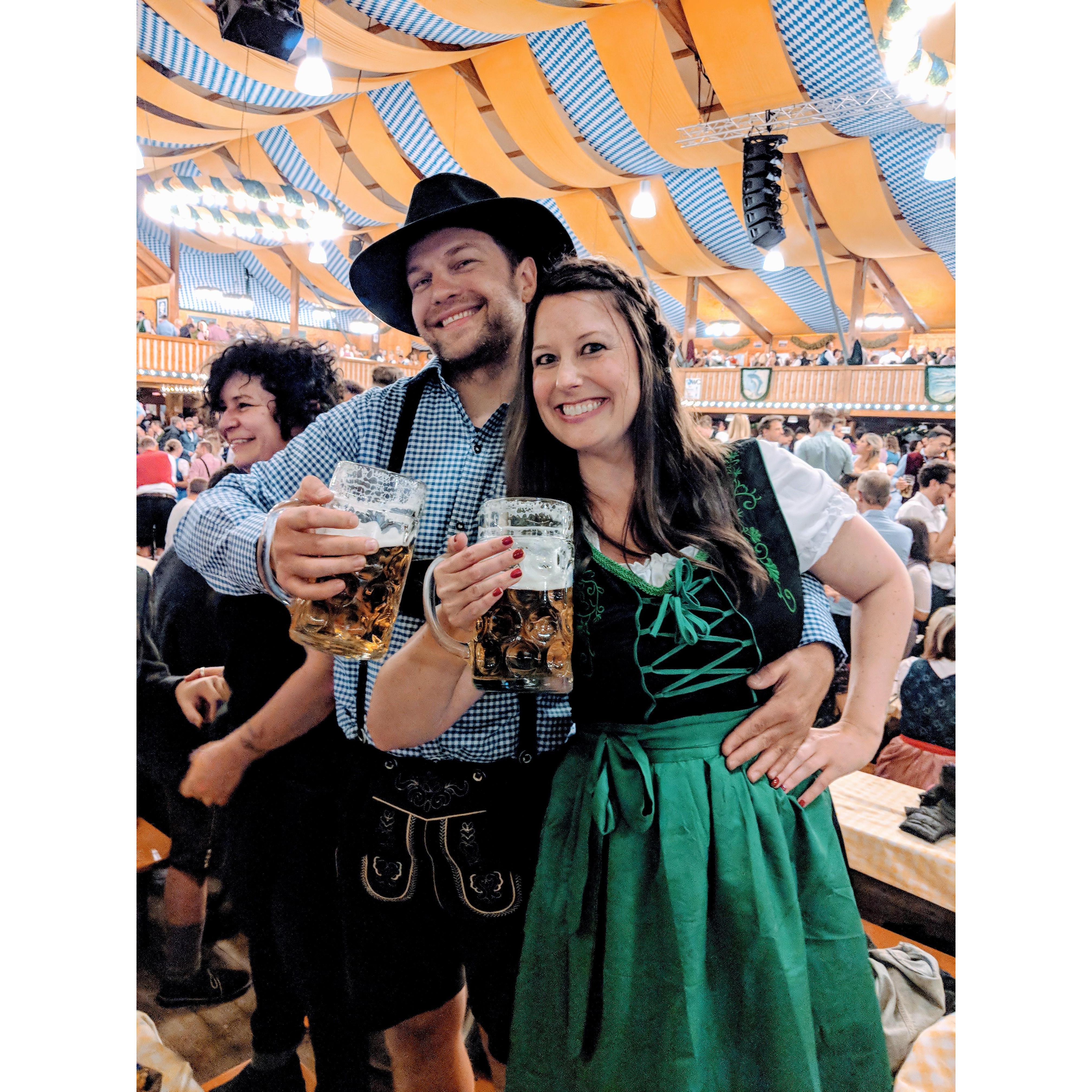 Prost! We had a layover in Munich and made the most out of it for a few hours at Oktoberfest!