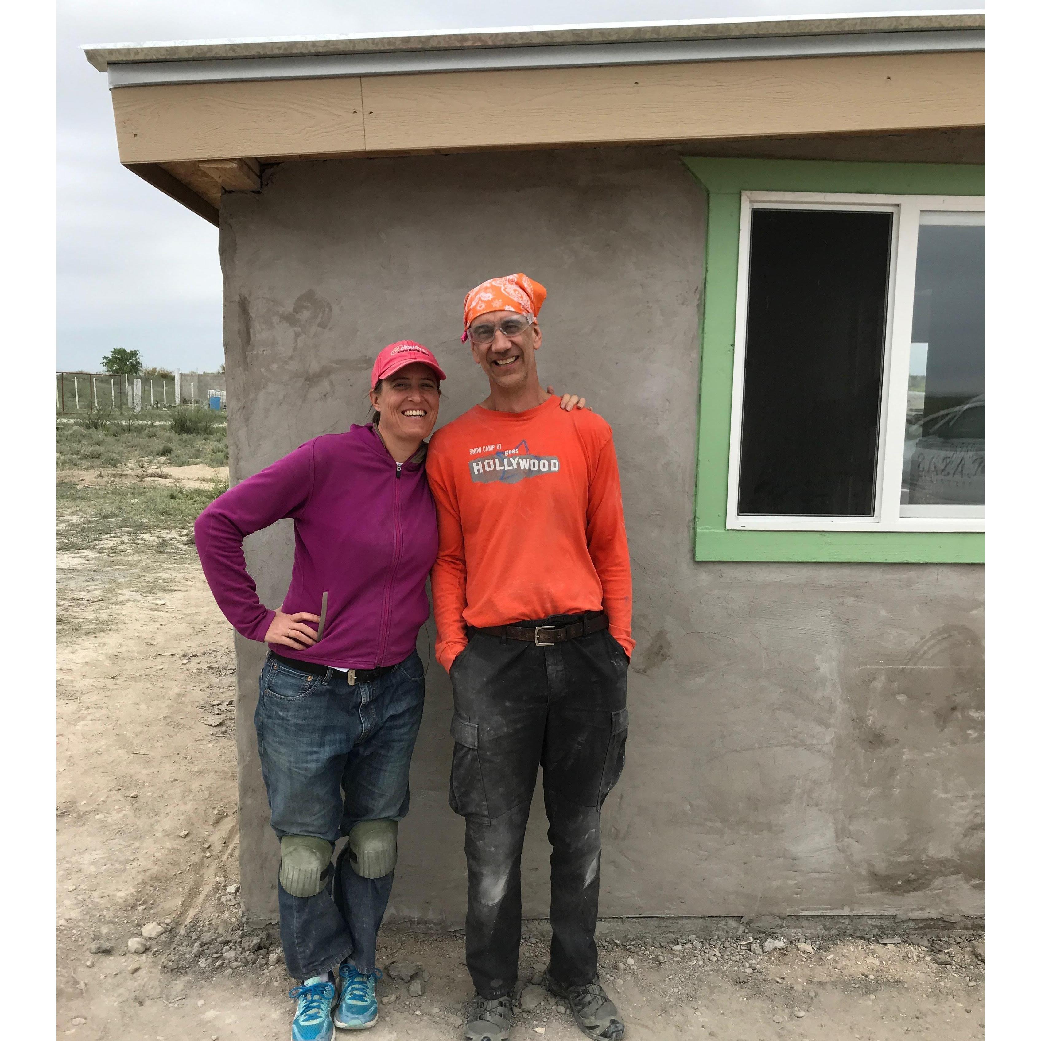 We joined the church "Family Mission Trip" to Acuna, Mexico to build a house in a week.