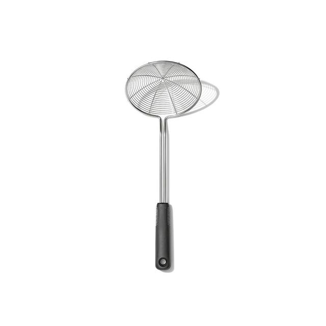 OXO Stainless Steel Scoop and Strain Skimmer Black