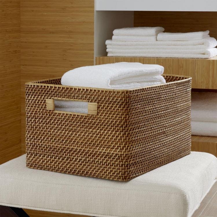 Crate and Barrel Sedona Under Bed Storage Basket - White