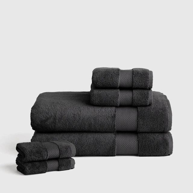 Turkish Ultra Plush Bath Sheet Bundle - Charcoal