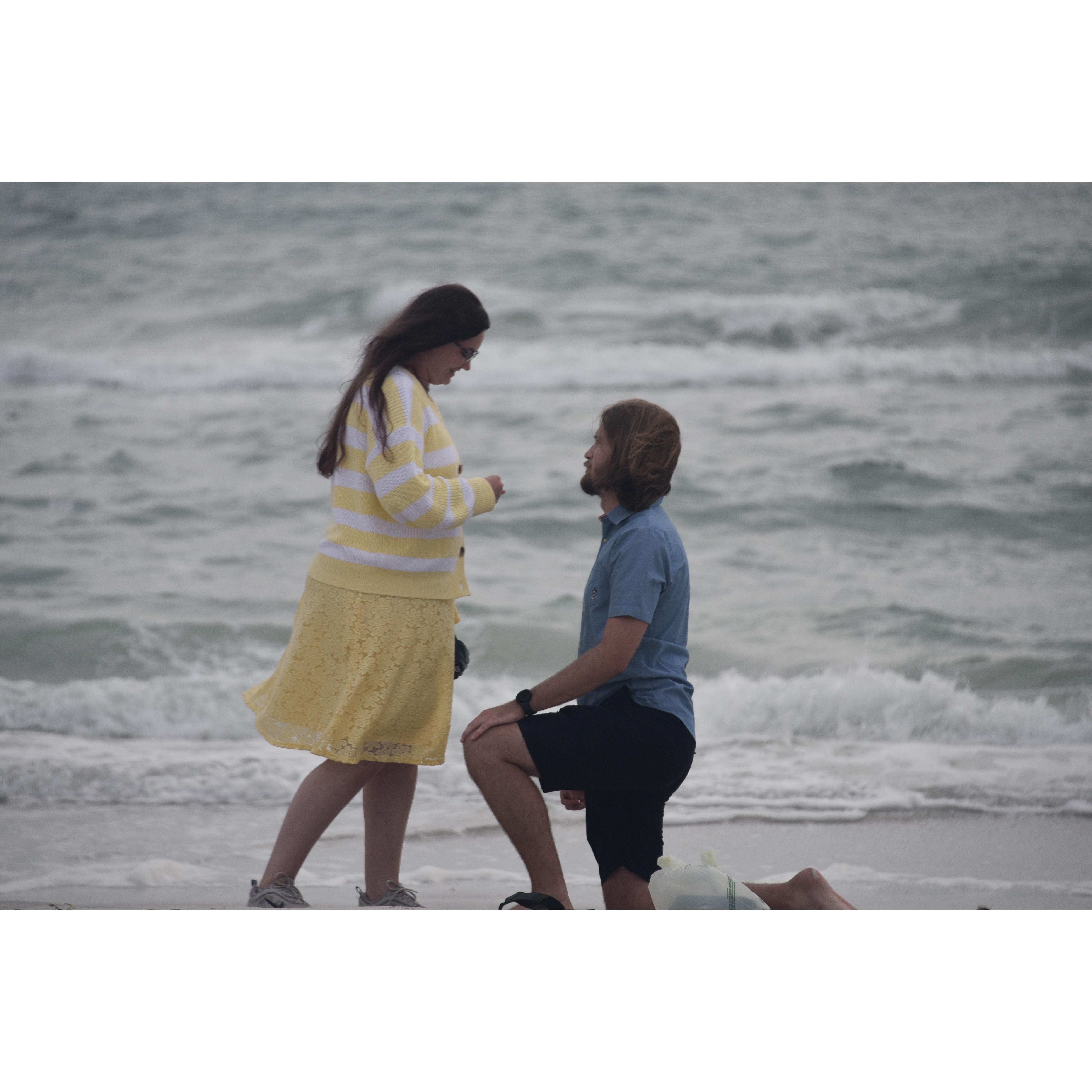 2023 engagement on St. Pete Beach