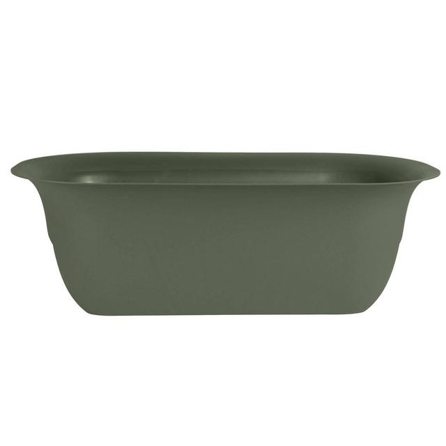 24" Modica Rectangular Deck Rail Planter Living Green - Bloem