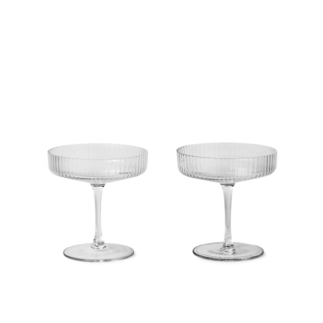 Ripple Champagne Saucers (set of 2)