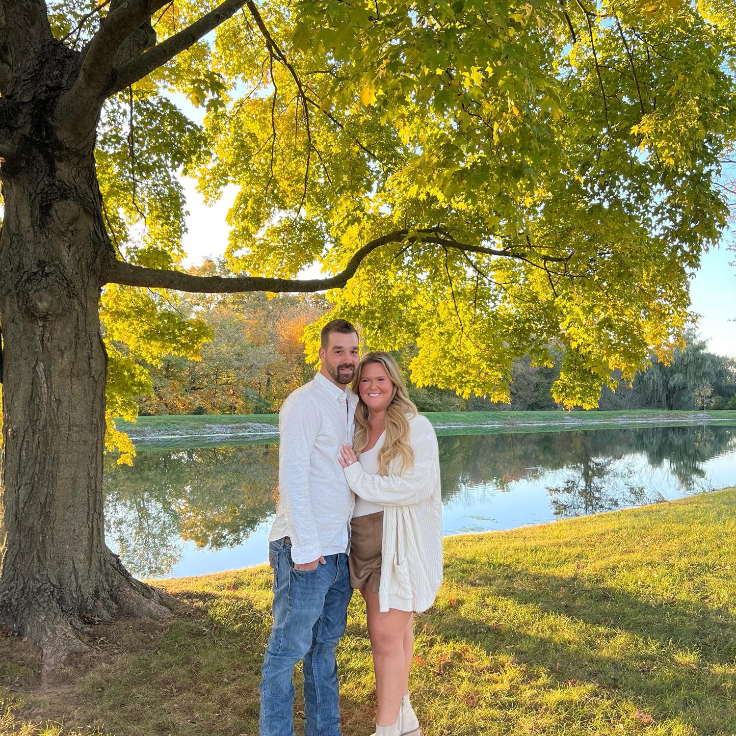 seeing our wedding venue together- we can’t wait to celebrate with everyone!