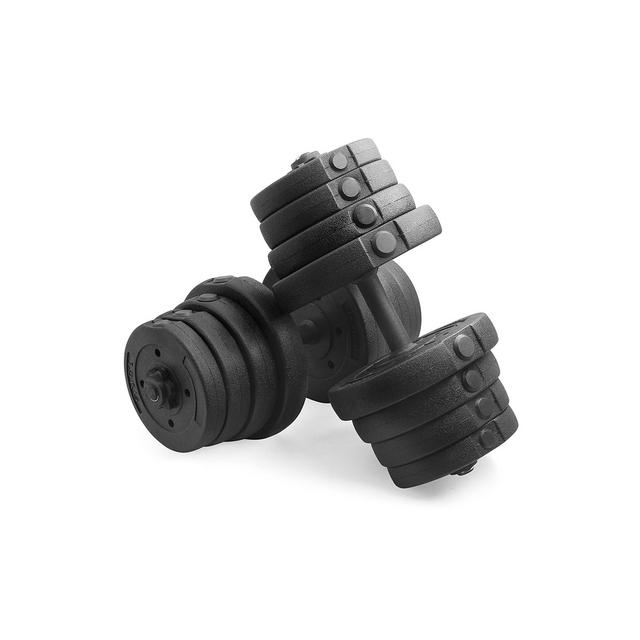 Yaheetech 66LB Adjustable Dumbbell Set Black