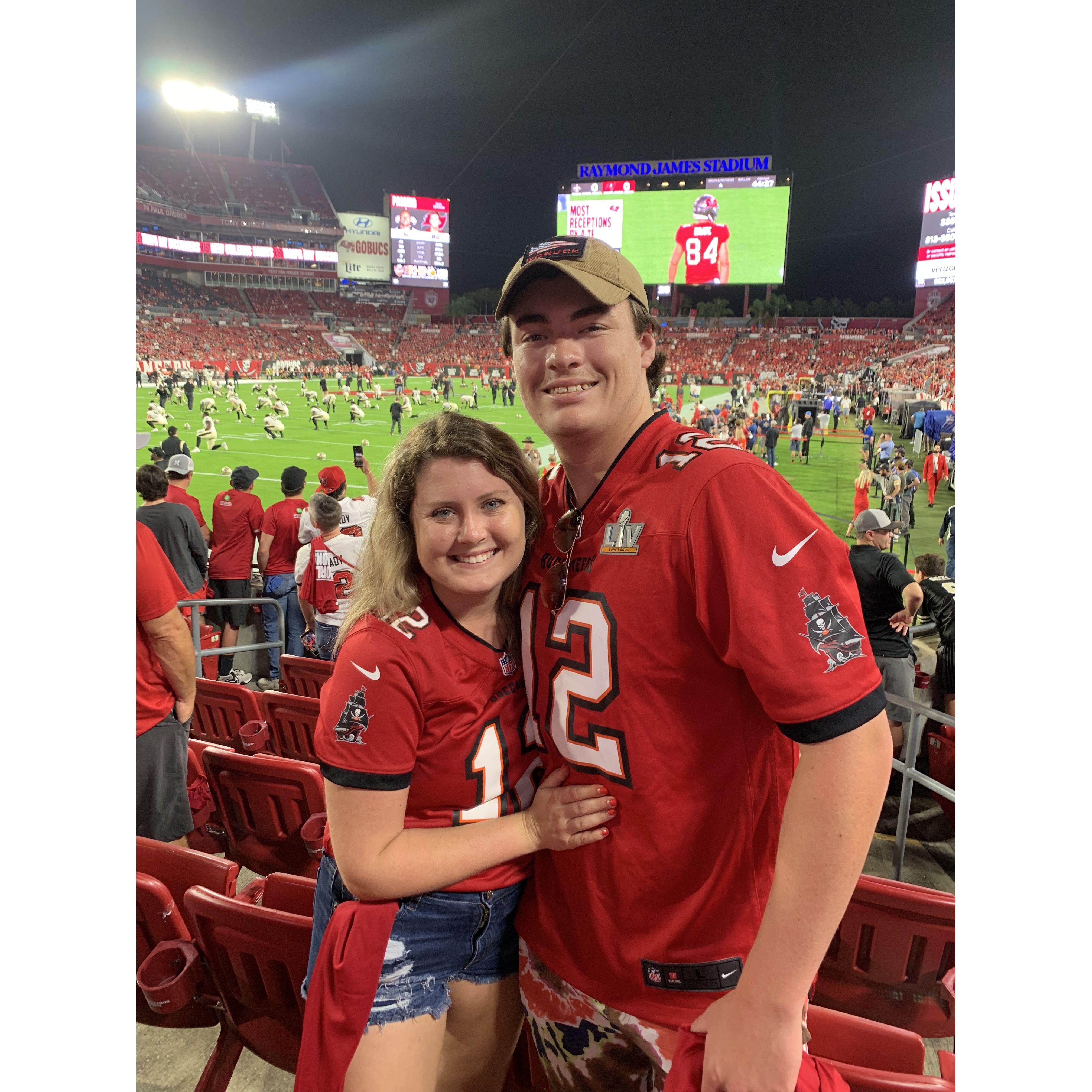 Our first NFL game!