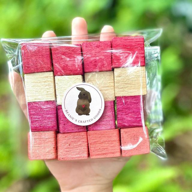 Flavored Balsa Blocks | 100% Natural Chew & Safe | Bunny Balsa Chew, Rabbit Balsa Chew, Bunny Toy, Rabbit Toy, Other Small Animal Toy