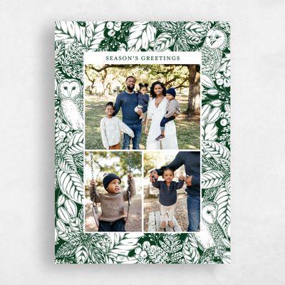 Green Standard Holiday Card - Higbee