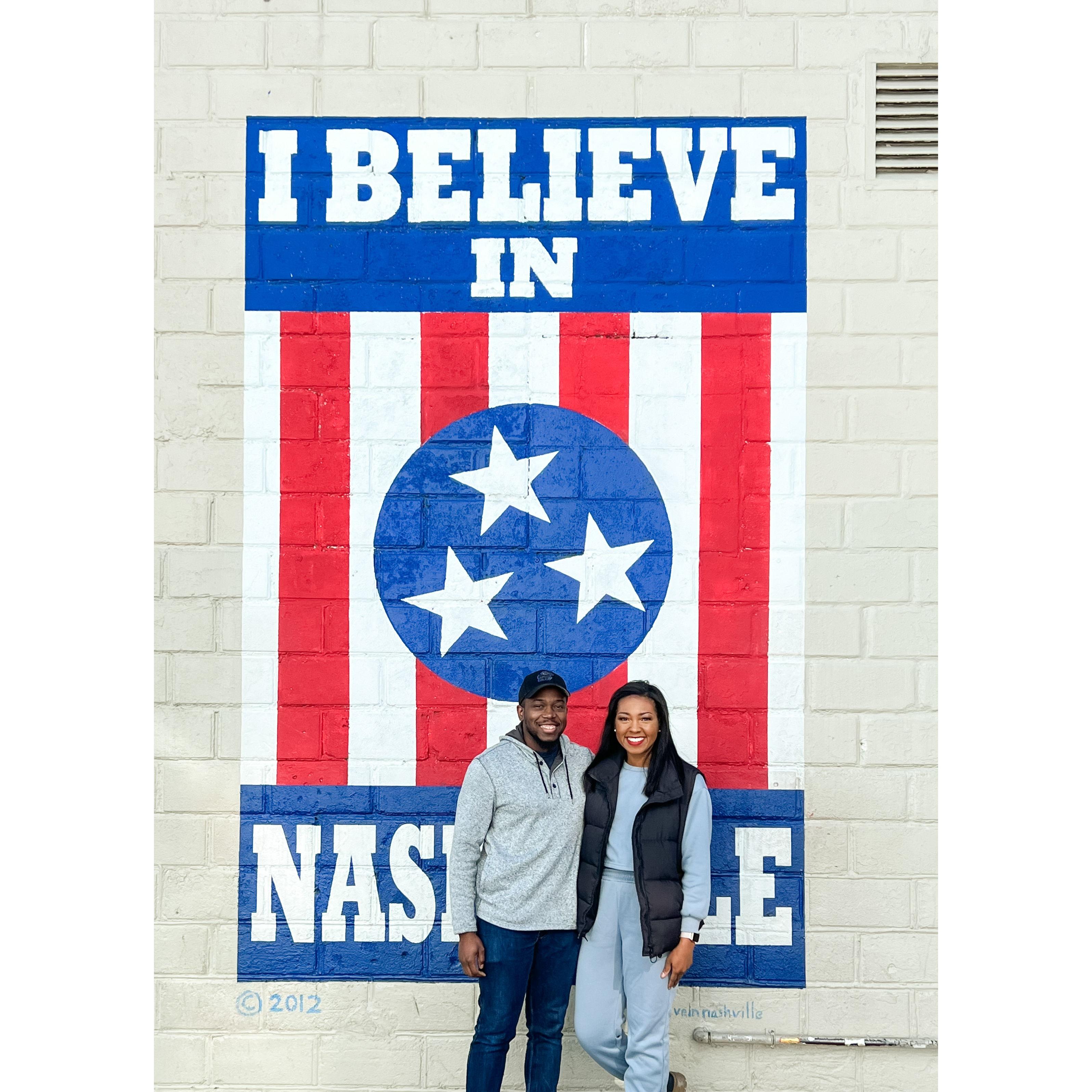 First time Nathan experienced Nashville, TN and visited Brooke's family in February 2023!