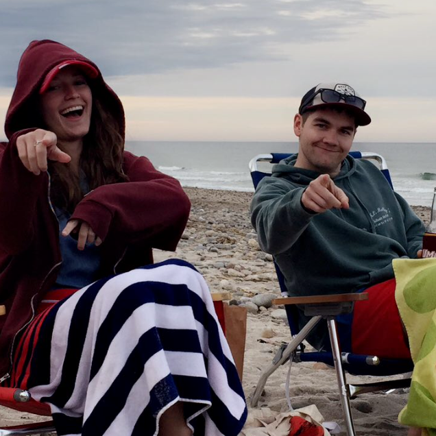 Hanging in Humarock beach in Marshfield, Massachusetts