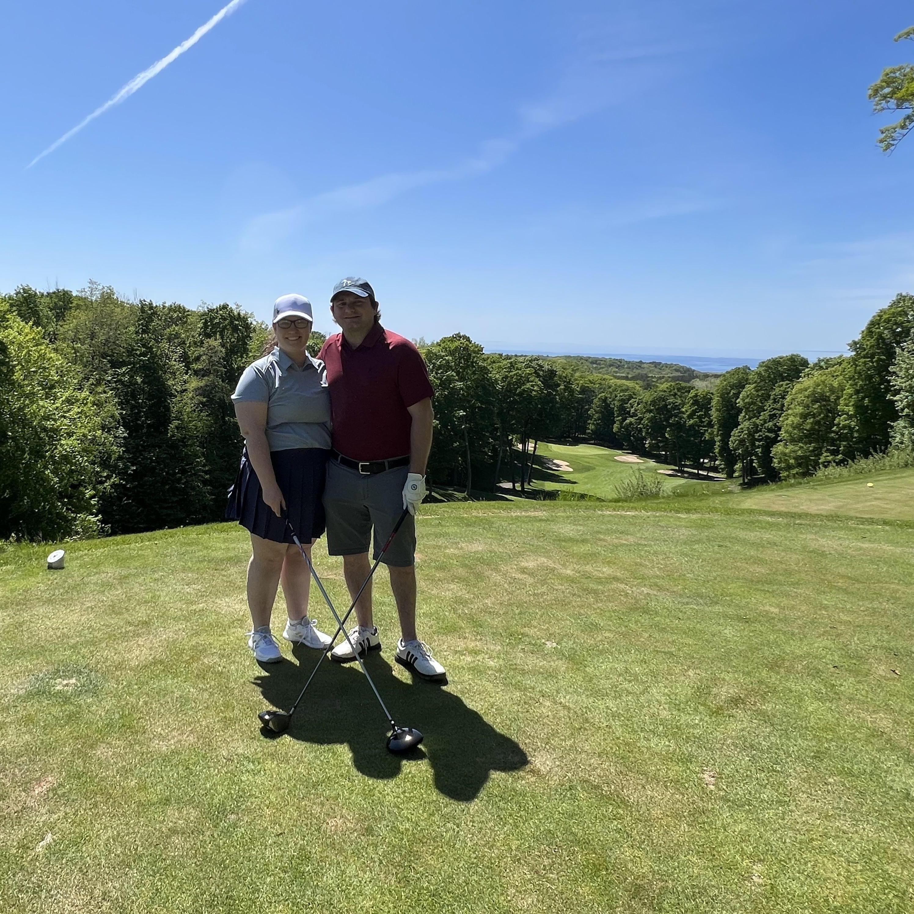 Kimberly's first round of golf at Birchwood Farms Golf and Country Club in Harbor Springs, Michigan May 2023