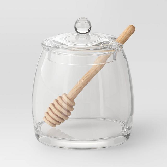 18.5 fl oz 3pc Honey Pot Glass Food Storage Container - Threshold™