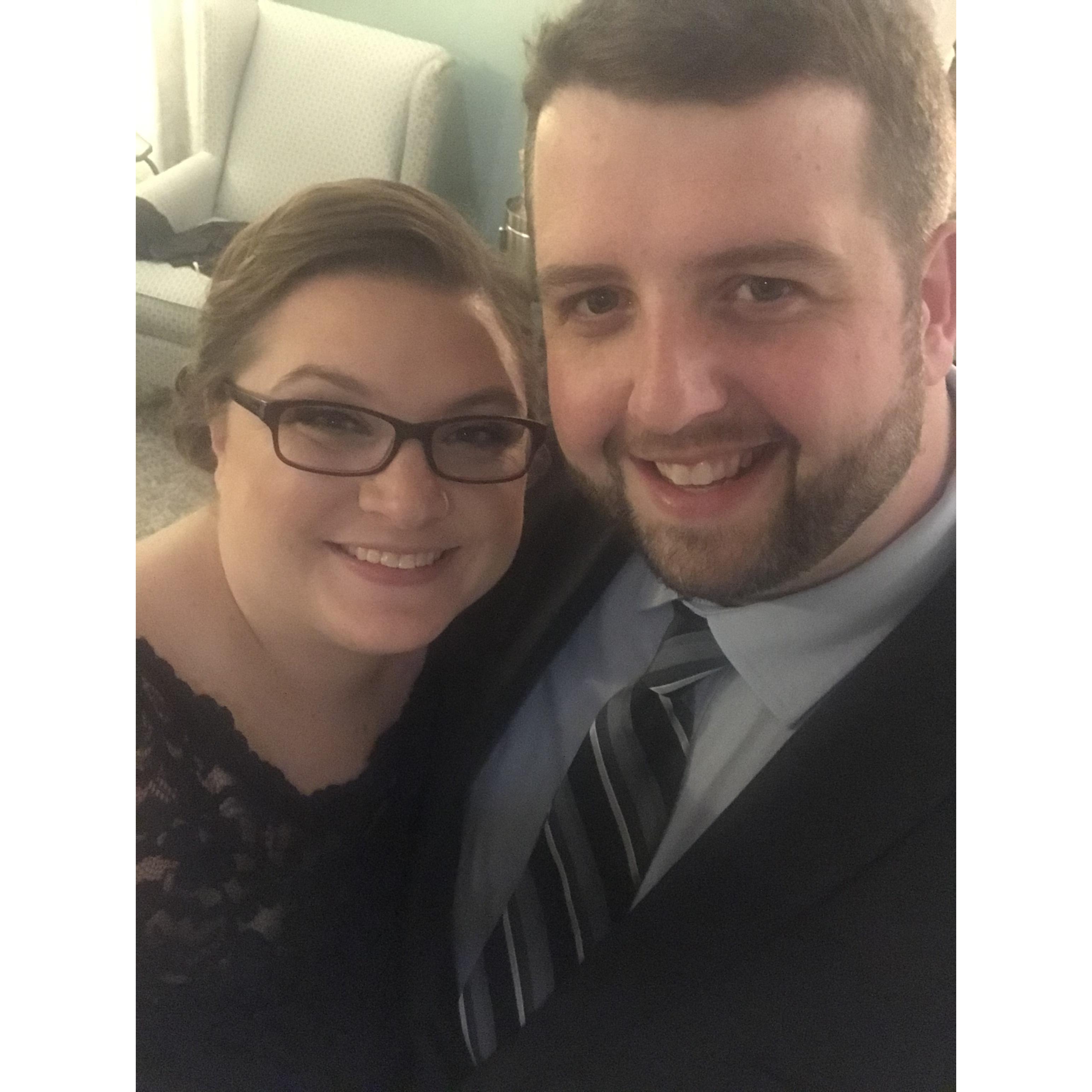 Dressed up for the Tanner Wedding!
